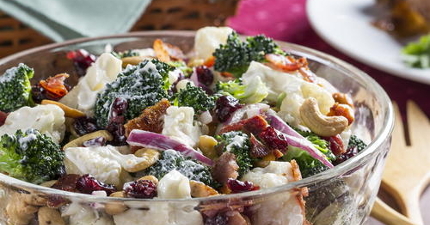 Cauliflower & Broccoli Salad