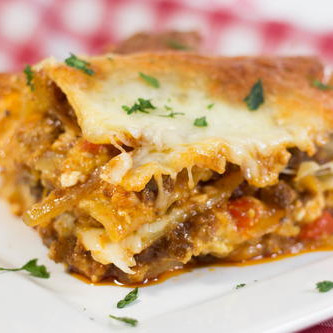 Barbeque Beef Lasagna