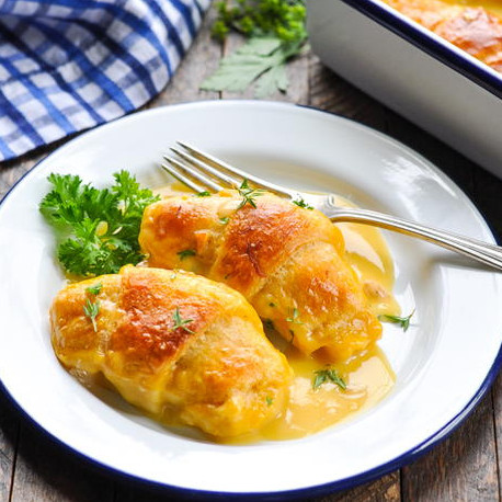 5-Ingredient Crescent Roll Chicken Casserole