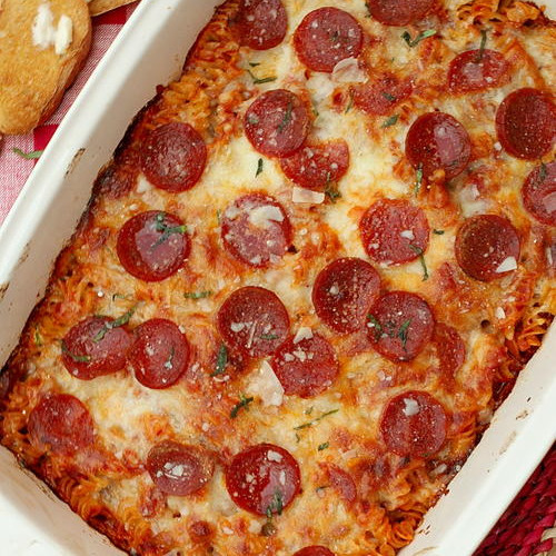 Mom's Pepperoni Pasta Bake