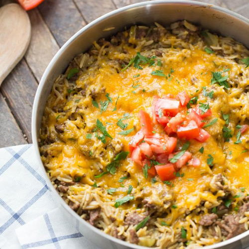 Skillet Cheeseburger Casserole Recipe