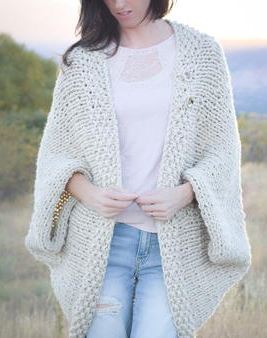 Easy Big Knit Blanket Sweater