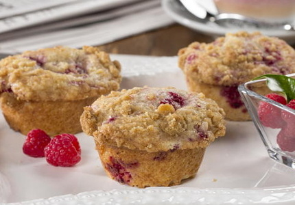 Raspberry Streusel Muffins