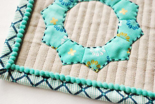 Winter Hues Mug Rug Pattern